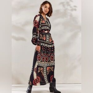 SUMMUM - Summum Dress Scarf Print Black